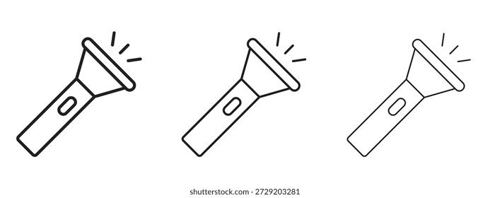 Icono de linterna para Info Gráfico, Elementos de diseño y Sitios web