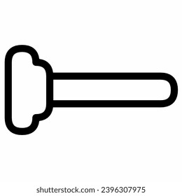 Flashlight icon template on white background