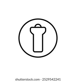 Flashlight icon Thin vector set