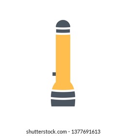 Flashlight icon - Torch light sign - vector