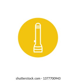 Flashlight icon - Torch light sign - vector