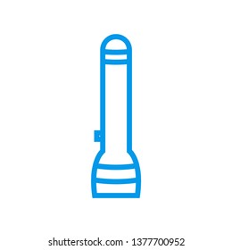 Flashlight icon - Torch light sign - vector