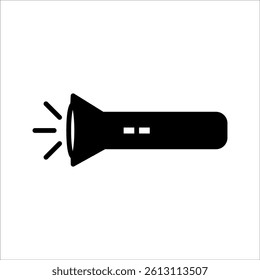 Flashlight icon. Torch symbol. Lantern signs. Led light icons. Pocket spotlight symbols. Vector isolated sign.