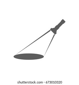 Flashlight icon in trendy flat style isolated on white background. Symbol for your web site design, logo, app, UI. Vector illustration, EPS