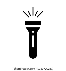 Flashlight icon in trendy line style.