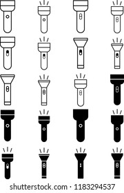 flashlight  icon vector