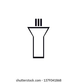 flashlight icon vector