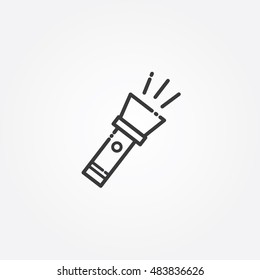 flashlight icon vector