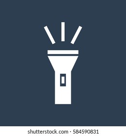 Flashlight icon vector