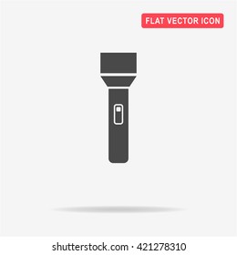 Flashlight icon. Vector concept illustration for design.