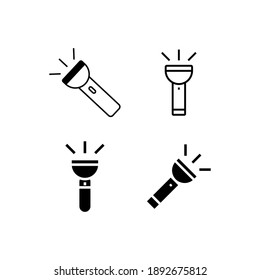 Flashlight icon vector design template