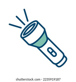 flashlight icon vector design template in white background