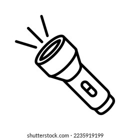 flashlight icon vector design template in white background