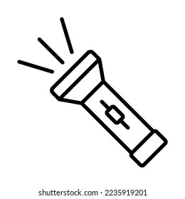 flashlight icon vector design template in white background