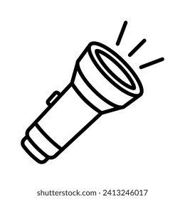 flashlight icon vector design template simple and clean