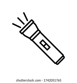 Flashlight icon vector design templates isolated on white background