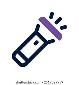 Icono de la linterna. Icono dual del Vector para su Sitio web, móvil, presentación, y diseño del logotipo.