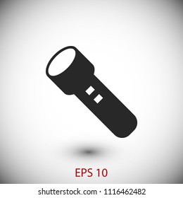 Flashlight icon, Vector EPS 10 illustration style