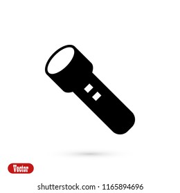 Flashlight icon, Vector EPS 10 illustration style