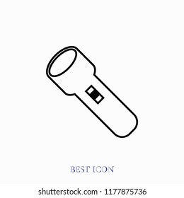 Flashlight icon, Vector EPS 10 illustration style