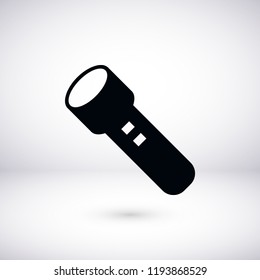 Flashlight icon, Vector EPS 10 illustration style