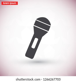 flashlight  icon. Vector  Eps 10 