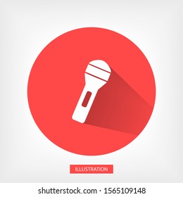 flashlight icon. Vector Eps 10 . Lorem Ipsum Design Flat