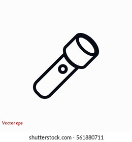 Flashlight icon, Vector EPS 10 illustration style