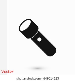 Flashlight icon, Vector EPS 10 illustration style