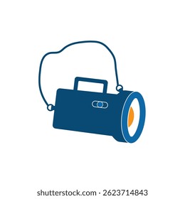 Flashlight icon vector flat design template