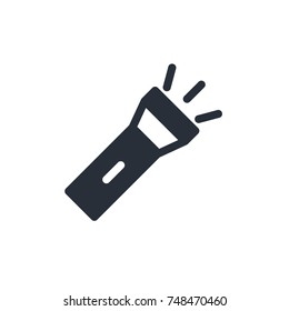 flashlight icon vector. flashlight icon glyph style design