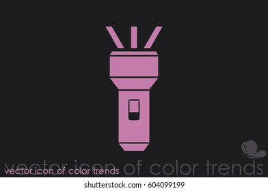 flashlight icon vector illustration.