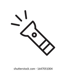 flashlight icon vector illustration design template eps - 10