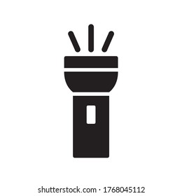 Flashlight Icon Vector Illustration Design in Trendy