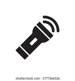 Flashlight Icon Vector Illustration Design in Trendy