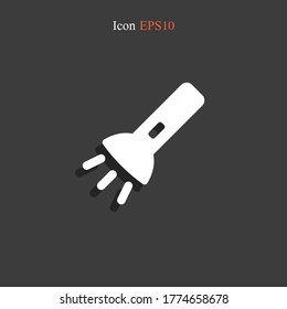 flashlight icon. Vector illustration EPS 10.