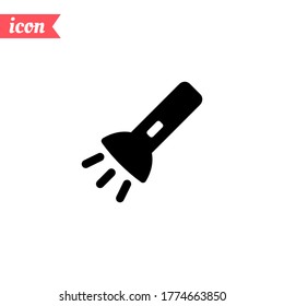 flashlight icon. Vector illustration EPS 10.