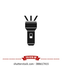 Flashlight icon vector illustration eps10.