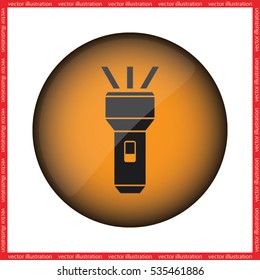 flashlight icon vector illustration eps10.