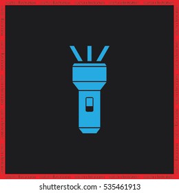 flashlight icon vector illustration eps10.