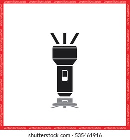 flashlight icon vector illustration eps10.