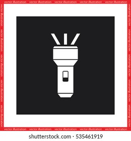 flashlight icon vector illustration eps10.