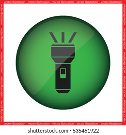 flashlight icon vector illustration eps10.