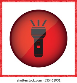 flashlight icon vector illustration eps10.
