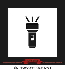 flashlight icon vector illustration eps10.