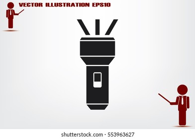 flashlight icon vector illustration eps10.