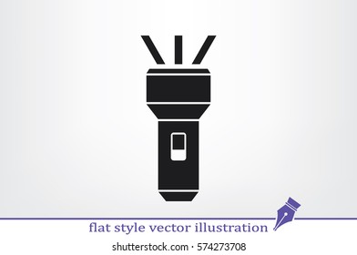 flashlight icon vector illustration eps10.