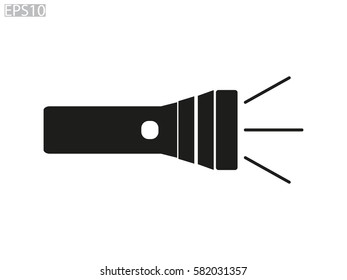 flashlight, icon, vector illustration eps10