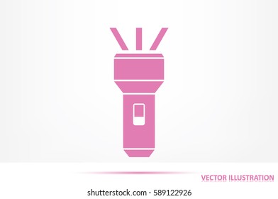 flashlight icon vector illustration eps10.
