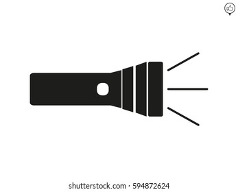 flashlight, icon, vector illustration eps10